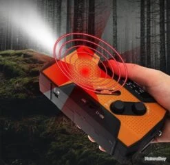 Radio Solaire Portable AM FM NOAA Batterie 2000mAh Manivelle Météo SOS Lampes LED Chargeur Randonnée -Nitecore Boutique 00004 Radio Solaire Portable AM FM NOAA Batterie 2000mAh Manivelle Meteo SOS Lampes LED Chargeur Randonnee