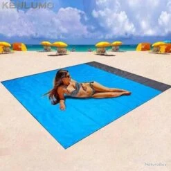 Tapis De Plage Couverture Pique-Nique Imperméable 200x210 Cm Anti Sable Pliable -Nitecore Boutique 00004 Tapis de Plage Couverture Pique Nique Impermeable 200x210 cm Anti Sable Pliable