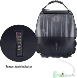 Douche Solaire 20 Litres Camping Pommeau Indicateur De Température 45 °C Randonnée Escalade -Nitecore Boutique 00005 Douche Solaire 20 Litres Camping Pommeau Indicateur de Temperature 45 C Randonnee Escalade