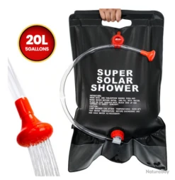Douche Portative Pour Camping, Randonnée, Plein Air, 20L