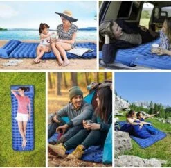 Matelas De Camping Avec Pompe à Pied Épaisseur 10cm/4'' Tapis De Couchage Ultraléger -Nitecore Boutique 00005 Matelas de Camping avec Pompe a Pied Epaisseur 10cm 4 Tapis de Couchage Ultraleger
