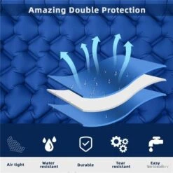 Matelas Gonflable - 196x68 Cm - Bleu Paon - Livraison Rapide 9 Matelas Gonflable - 196x68 Cm - Bleu Paon - Livraison Rapide -Nitecore Boutique 00005 Matelas gonflable 196x68 cm Bleu paon Livraison rapide