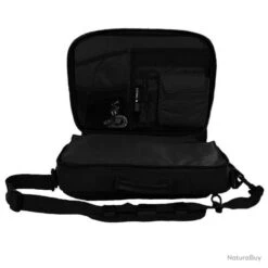 SAC A DOS / MALLETTE MATELLASSE NOIR AVEC BANDOULIERE POUR ORDINATEUR JUSQU'A 17 POUCES -Nitecore Boutique 00005 SAC A DOS MALLETTE MATELLASSE NOIR AVEC BANDOULIERE POUR ORDINATEUR JUSQU A 17 POUCES