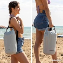 Sac De Sport Étanche Imperméable InnovaGoods® Drysal - 10 Litres -Nitecore Boutique 00005 Sac de Sport Etanche Impermeable InnovaGoods Drysal 10 litres