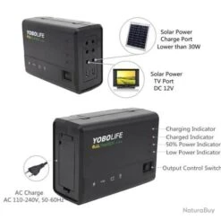 Générateur Solaire - Avec 4 Ampoules LED - Câble De 5M - Panneau Solaire - Multifonctions -Nitecore Boutique 00006 Generateur solaire Avec 4 ampoules LED Cable de 5M Panneau solaire Multifonctions