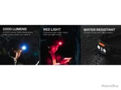 Lampe Frontale LED Rechargeable "Einstein" 1000 Lumens [Nebo] -Nitecore Boutique 00006 Lampe frontale LED rechargeable Einstein 1000 lumens Nebo
