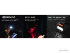 Lampe Frontale LED Rechargeable "Einstein Flex" 1500 Lumens [Nebo] -Nitecore Boutique 00006 Lampe frontale LED rechargeable Einstein Flex 1500 lumens Nebo