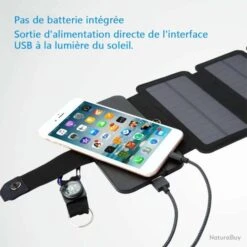 X5 Chargeur Panneau Solaire Extérieur Pliable USB Idéal Pour Le Camping, La Randonnée Et La Pêche -Nitecore Boutique 00006 x5 Chargeur Panneau Solaire Exterieur Pliable USB Ideal pour le Camping la Randonnee et la Peche