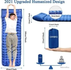 Matelas De Camping Avec Pompe à Pied Épaisseur 10cm/4'' Tapis De Couchage Ultraléger -Nitecore Boutique 00007 Matelas de Camping avec Pompe a Pied Epaisseur 10cm 4 Tapis de Couchage Ultraleger