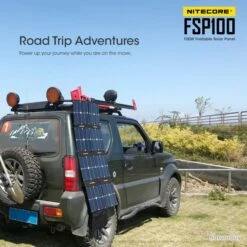 Nitecore Panneau Solaire Pliable 100W - FSP100 -Nitecore Boutique 00009 Nitecore Panneau Solaire Pliable 100W FSP100