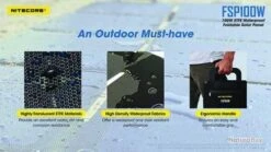 Nitecore Panneau Solaire Pliant Waterproof 100W - FSP100W 18 Nitecore Panneau Solaire Pliant Waterproof 100W - FSP100W -Nitecore Boutique 00009 Nitecore Panneau solaire pliant waterproof 100W FSP100W