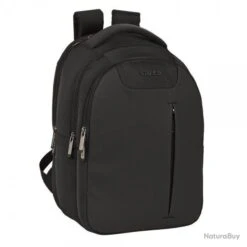 Sac à Dos SAFTA® Pour Ordinateur Portable Et Tablette Avec Sortie USB Noir