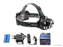 Grande Lampe Frontale 9 Faisceaux LED + ZOOM + UV + Feu Arrière -Nitecore Boutique 00009 Solde Lampe frontale 9 faisceaux LED ZOOM UV Feu Arriere