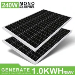 Kit Solaire Complet 240W 12V - Maison, Bateau, Camping-car - Installation Facile - Livraison Rapide -Nitecore Boutique 00020 Kit solaire complet 240W 12V Maison bateau camping car Installation facile Livraison rapide