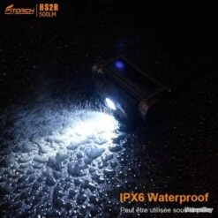 Fitorch HS2R Lampe Frontale Recharg. - 500 Lumens - Serre Tête Bleu - 1 X 18650 -Nitecore Boutique 00035 Fitorch HS2R lampe frontale recharg. 500 Lumens