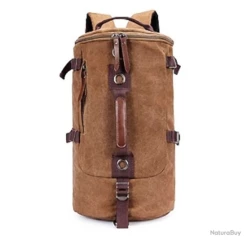 Black Friday 50% Sac à Dos Multifonction Sac Voyage 2 En 1 Canvas Et Cuir